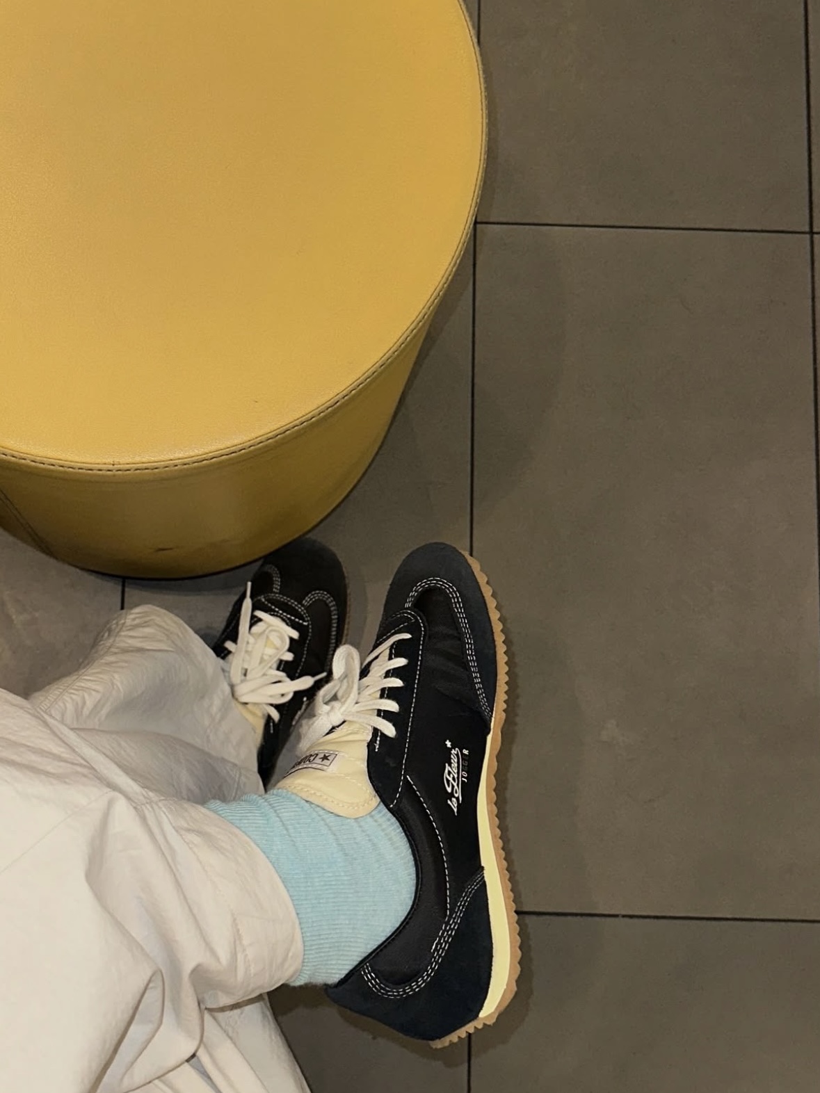 Converse x Golf Le Fleur 1908 Jogger Tap Shoe Phantom 착용 스타일