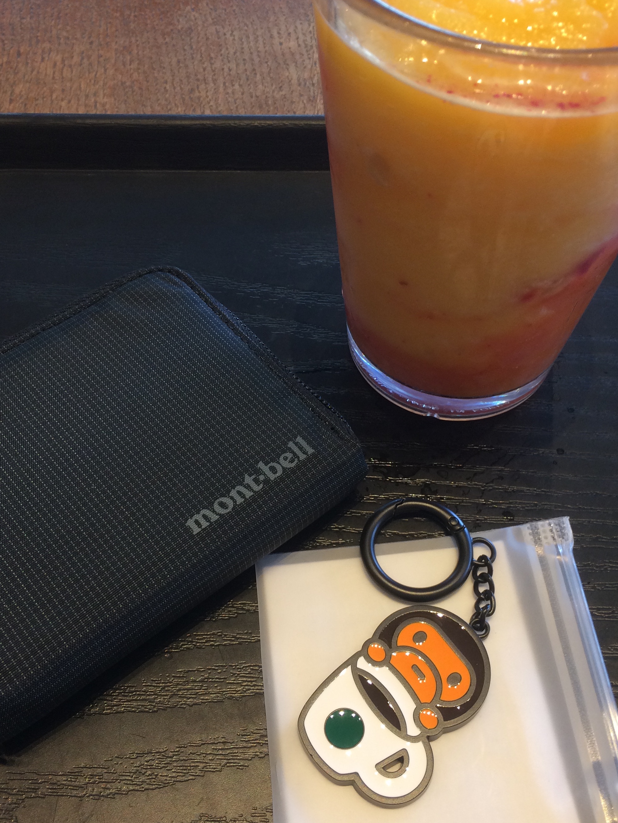 Montbell Zip Wallet Gray, Montbell Zip Wallet Black 착용 스타일 - 2