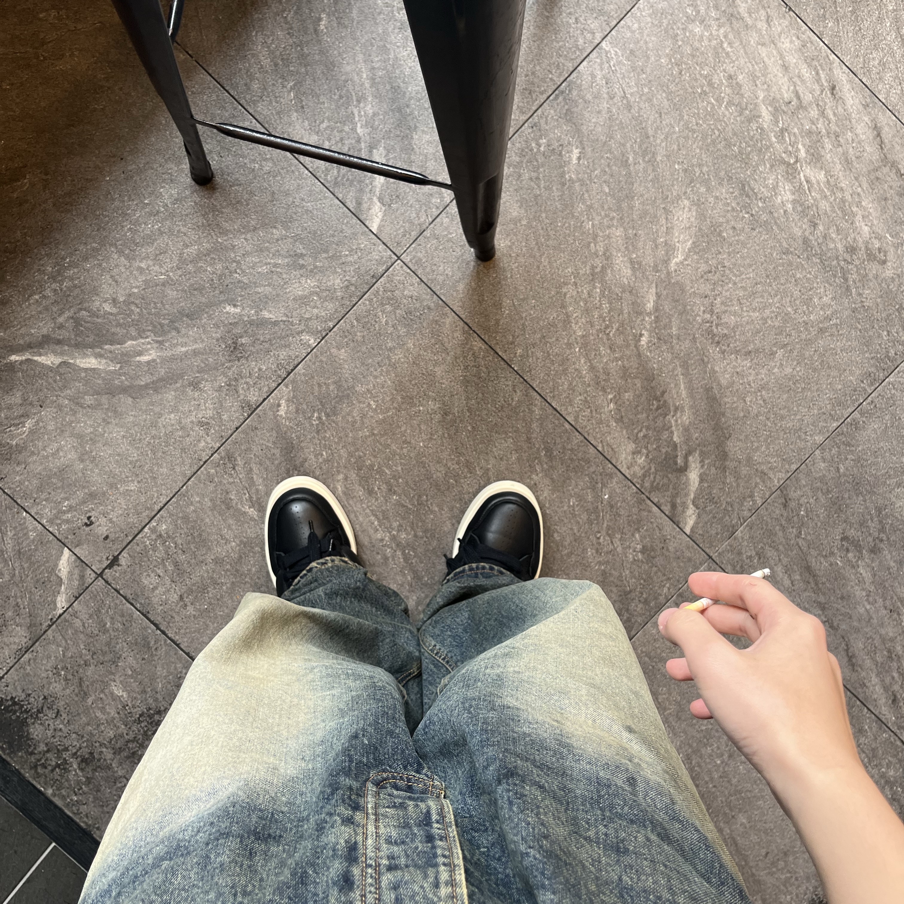 Converse x Drkshdw Turbowpn Ox Black 착용 스타일 - 1