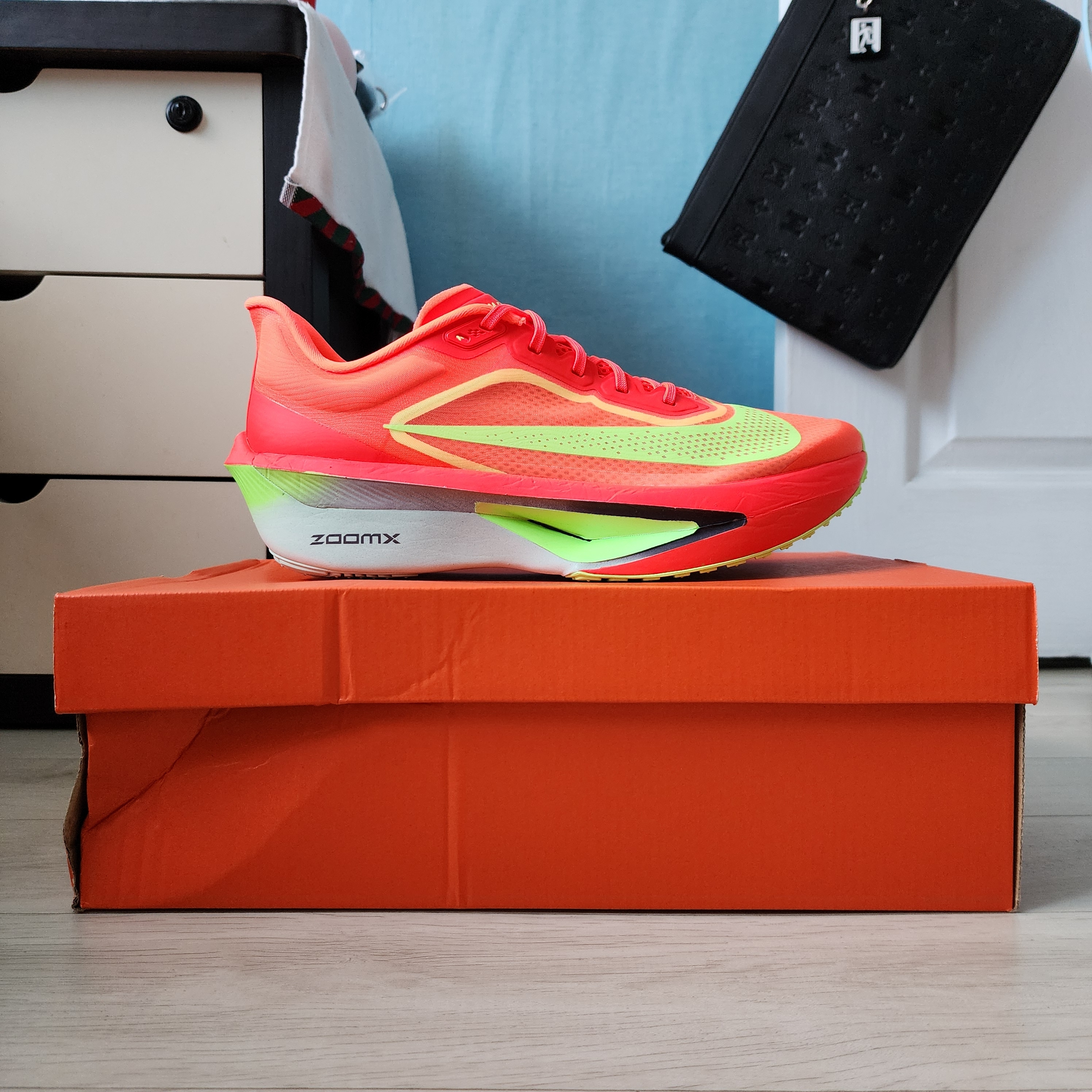 Nike Zoom Fly 6 Bright Crimson Lime Blast 착용 스타일