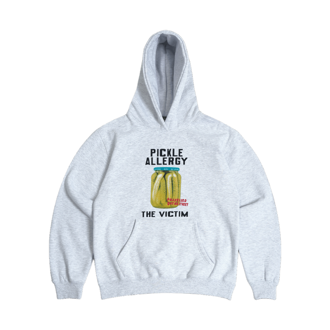 PS25FWHD02LG POTS Pickle Allergy Hoodie Light grey