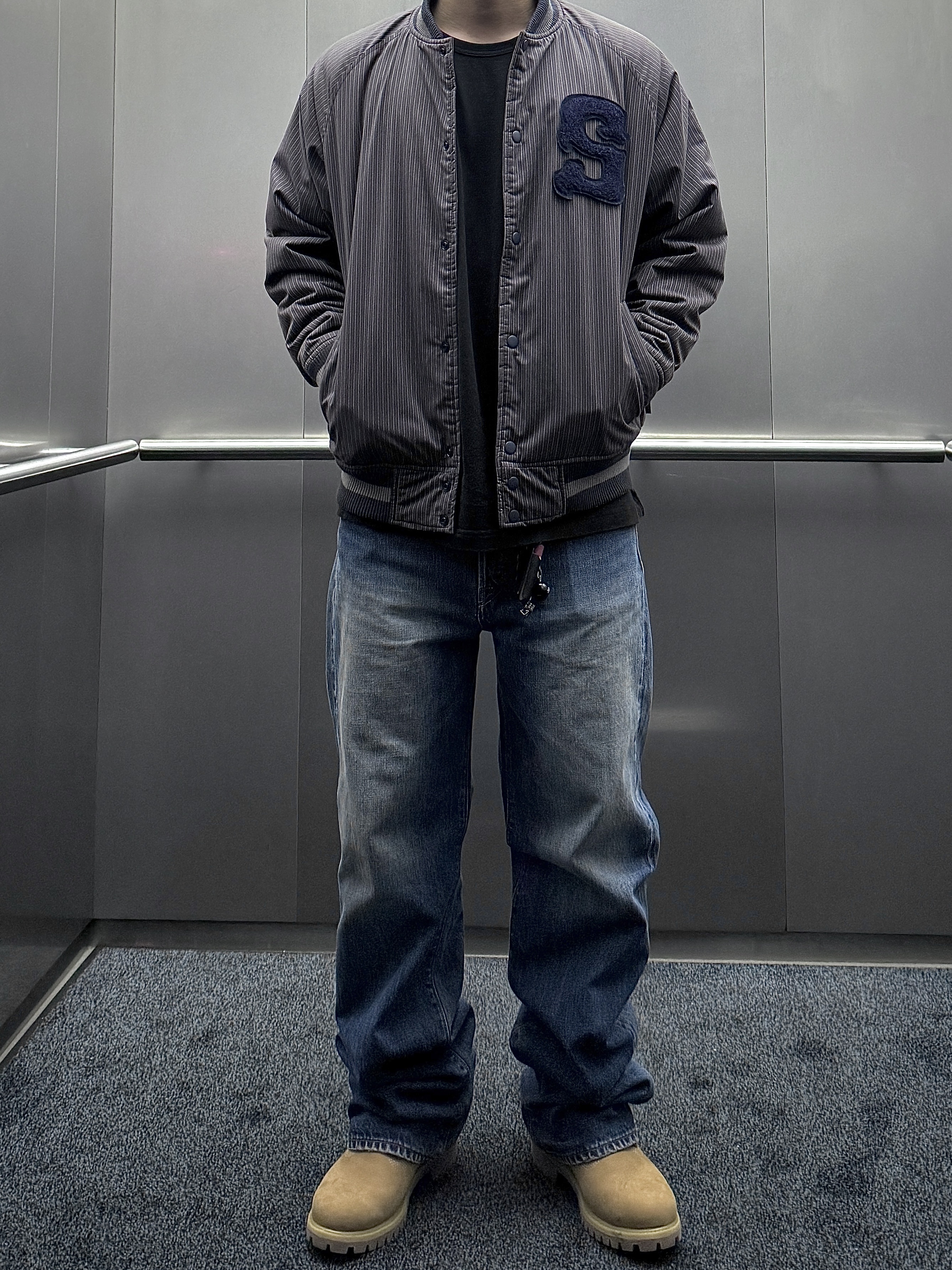 Kapital 14 oz. Denim TH Straight Indigo Medium, Timberland Premium 6 inch Waterproof Boot Wheat Nubuck - Wide 착용 스타일 - 1