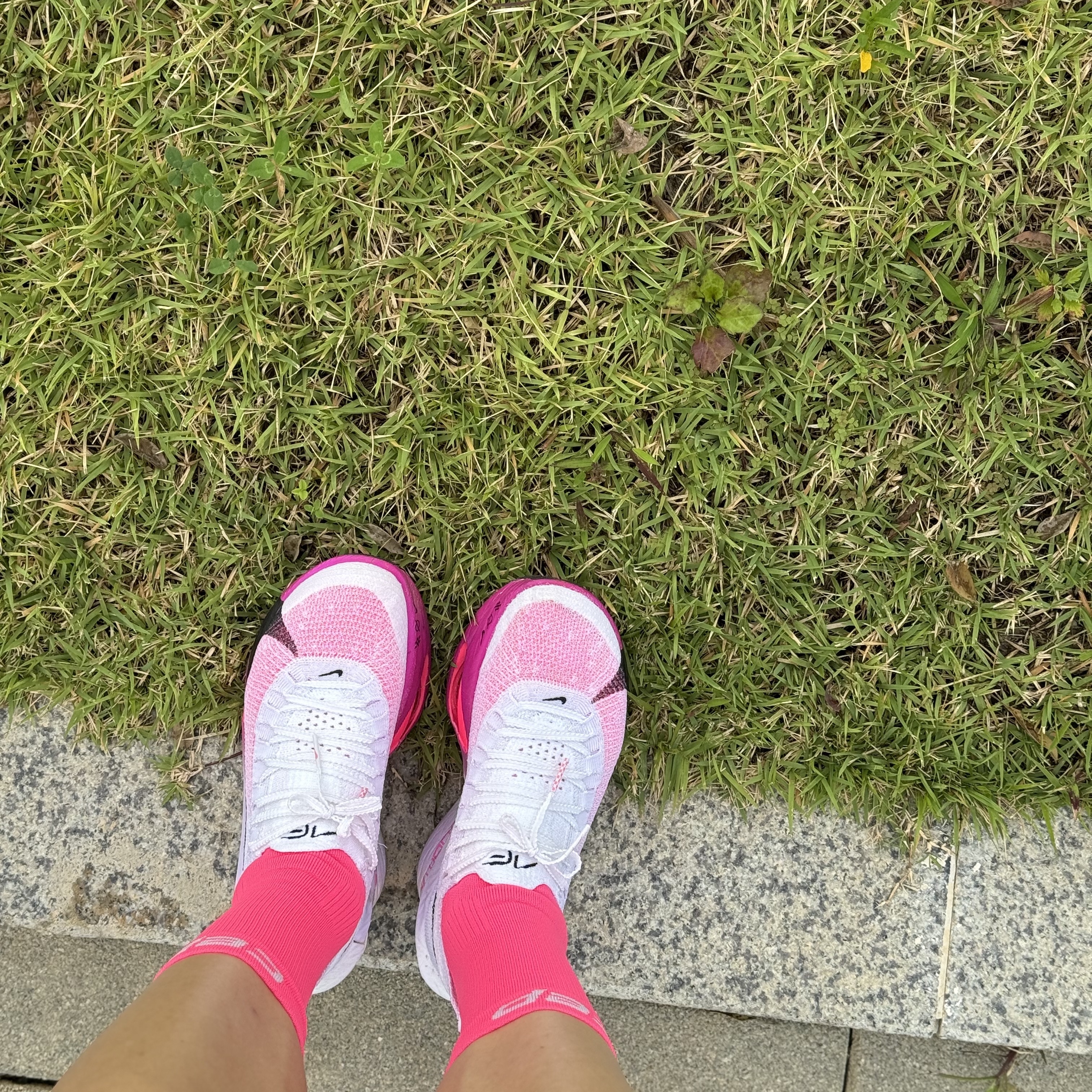 CEP Core Run Mid Cut Socks V5 Pink Women, (W) Nike Air Zoom Alphafly Next% 3 Hyper Pink 착용 스타일