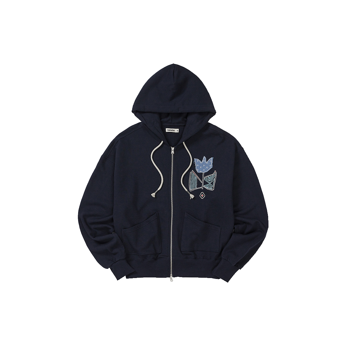 카락터 가드너 후디드 집업 네이비(Karactor Gardener Hoodied Zip-Up Navy)