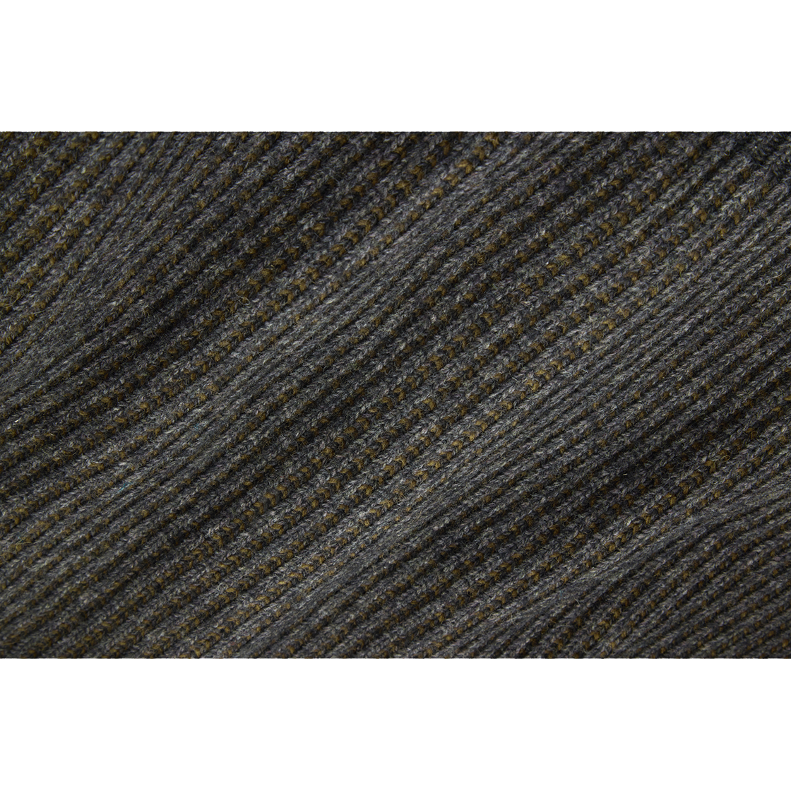 꼬떼 아가일 투 톤 리브드 집업 니트 차콜(COTTE Argyle Twotone Ribbed Zipup Knit Charcoal) - 6