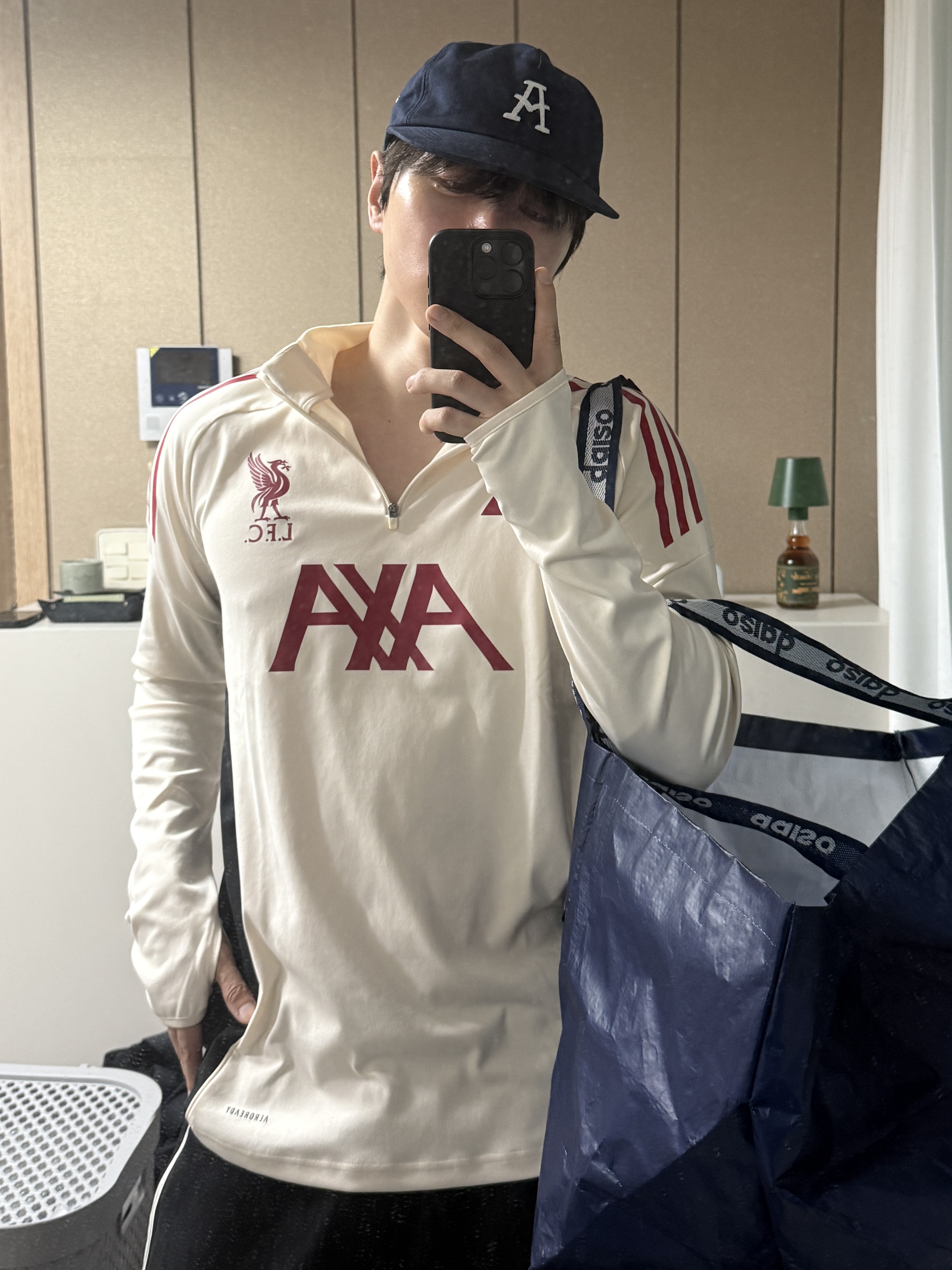 Adidas Liverpool FC Tiro 25 Competition Training Top Wonder White - KR Sizing (Non Marking Ver.) 착용 스타일