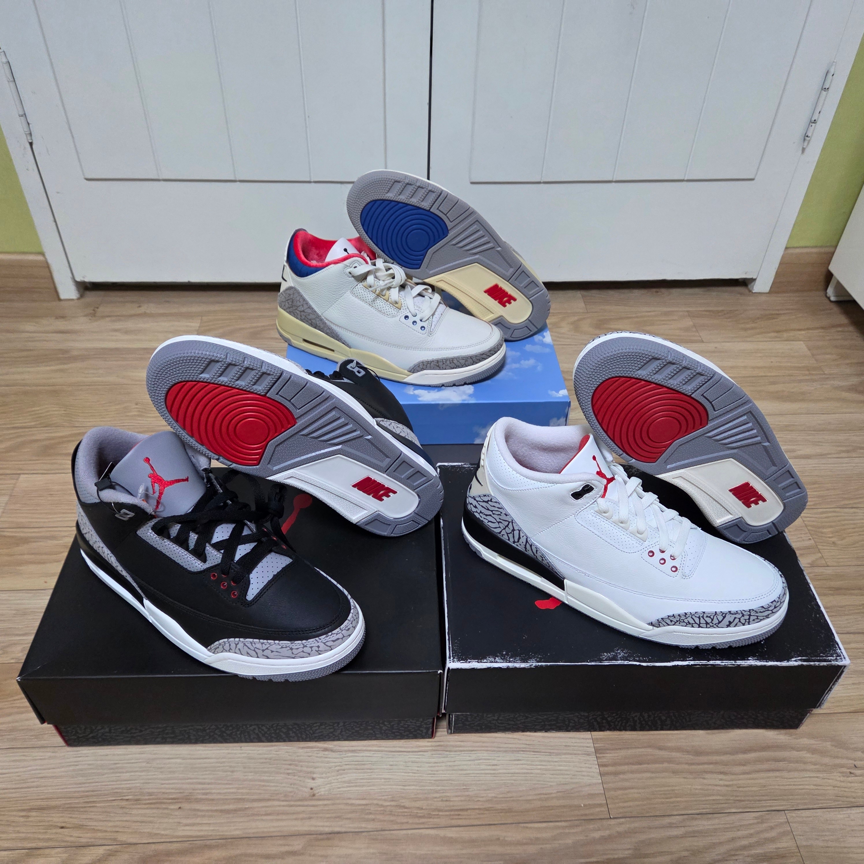 Jordan 3 Retro Seoul 2.0, Jordan 3 Retro Black Cement 2024 착용 스타일 - 2