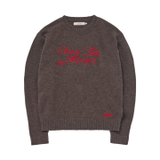 COTTE CTT Lettering Knit Brown