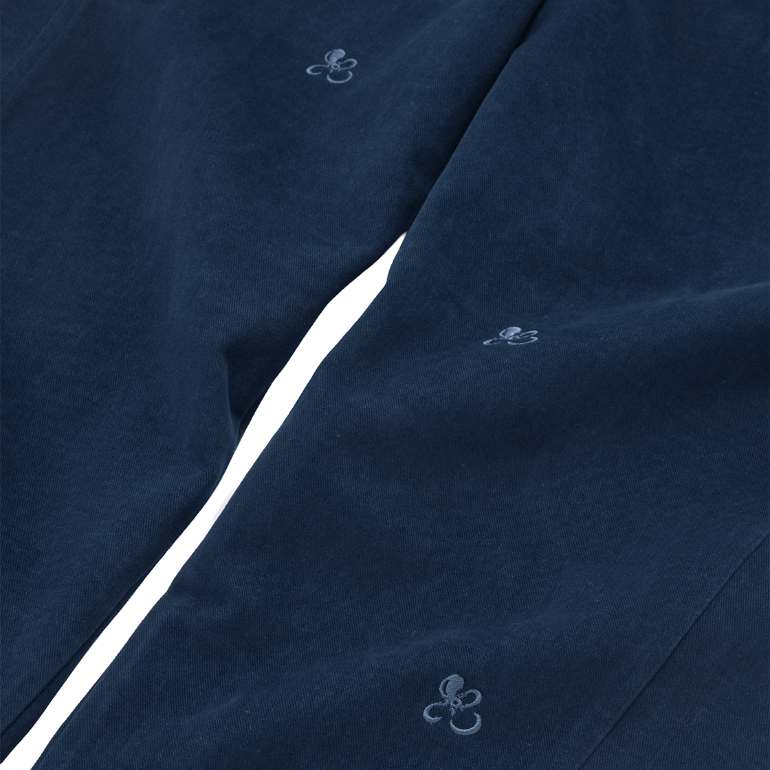 꼬떼 타이니 블라섬 배럴 레그 팬츠 네이비(COTTE Tiny Blossom Barrel Leg Pants Navy) - 4