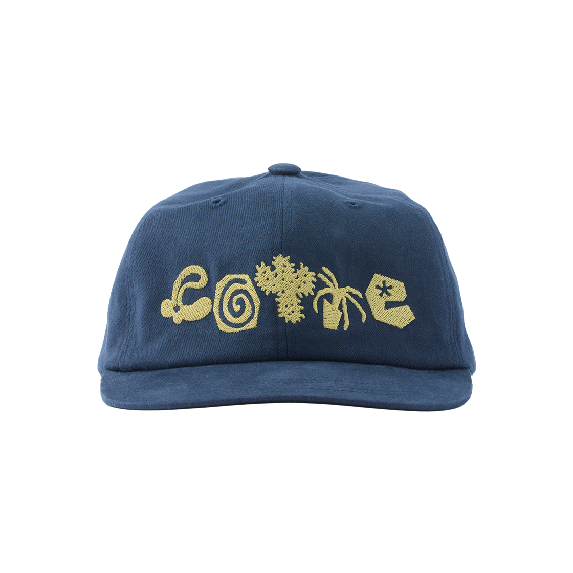 CT-JN03-PC01(NV) COTTE Doodle Garden 6Panel Cap Navy