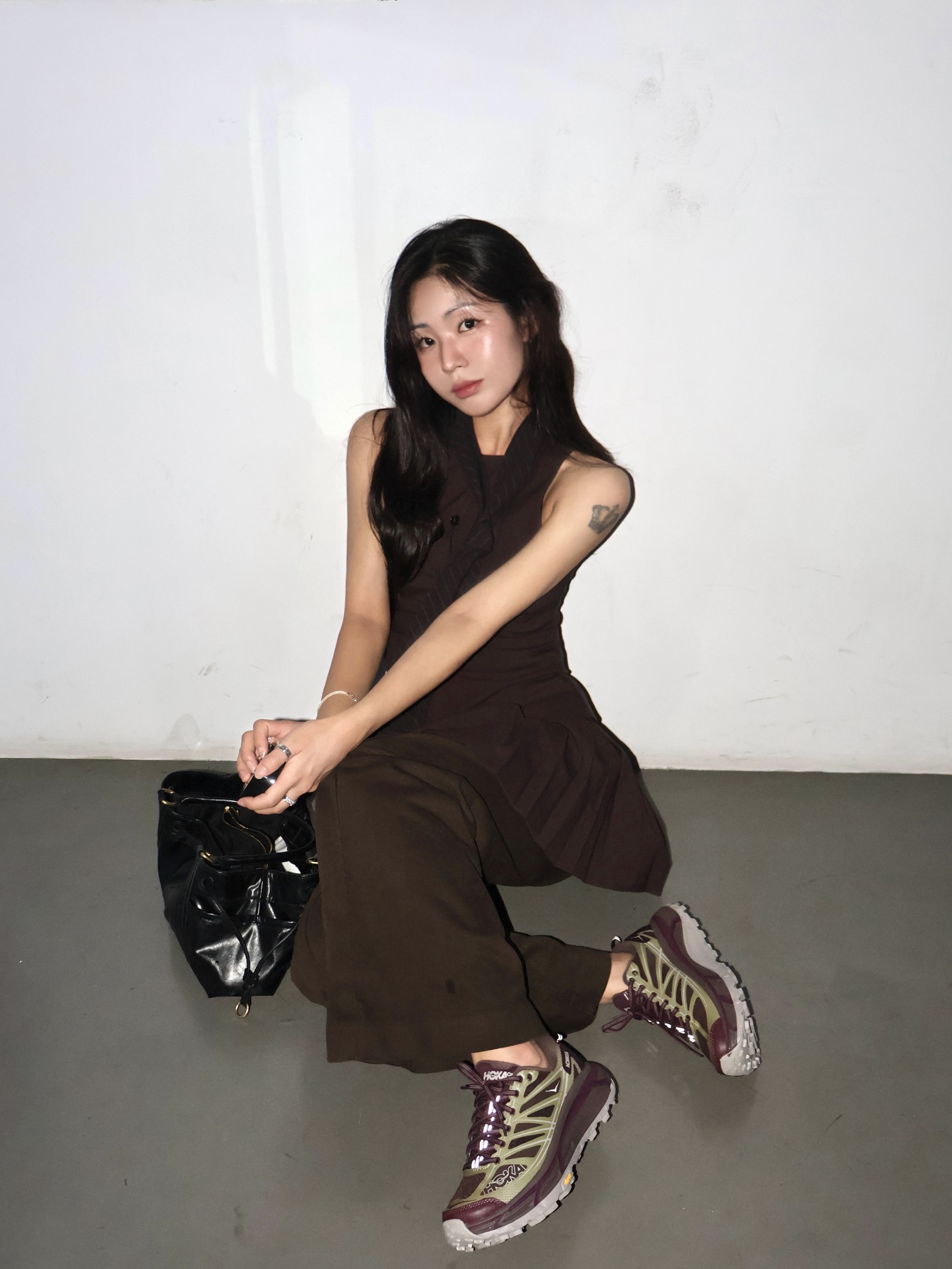 Hoka Mafate Speed 2 Wild Mushroom Walnut, Hoka Mafate Speed 2 Wild Mushroom Walnut - 25FW 착용 스타일 - 1