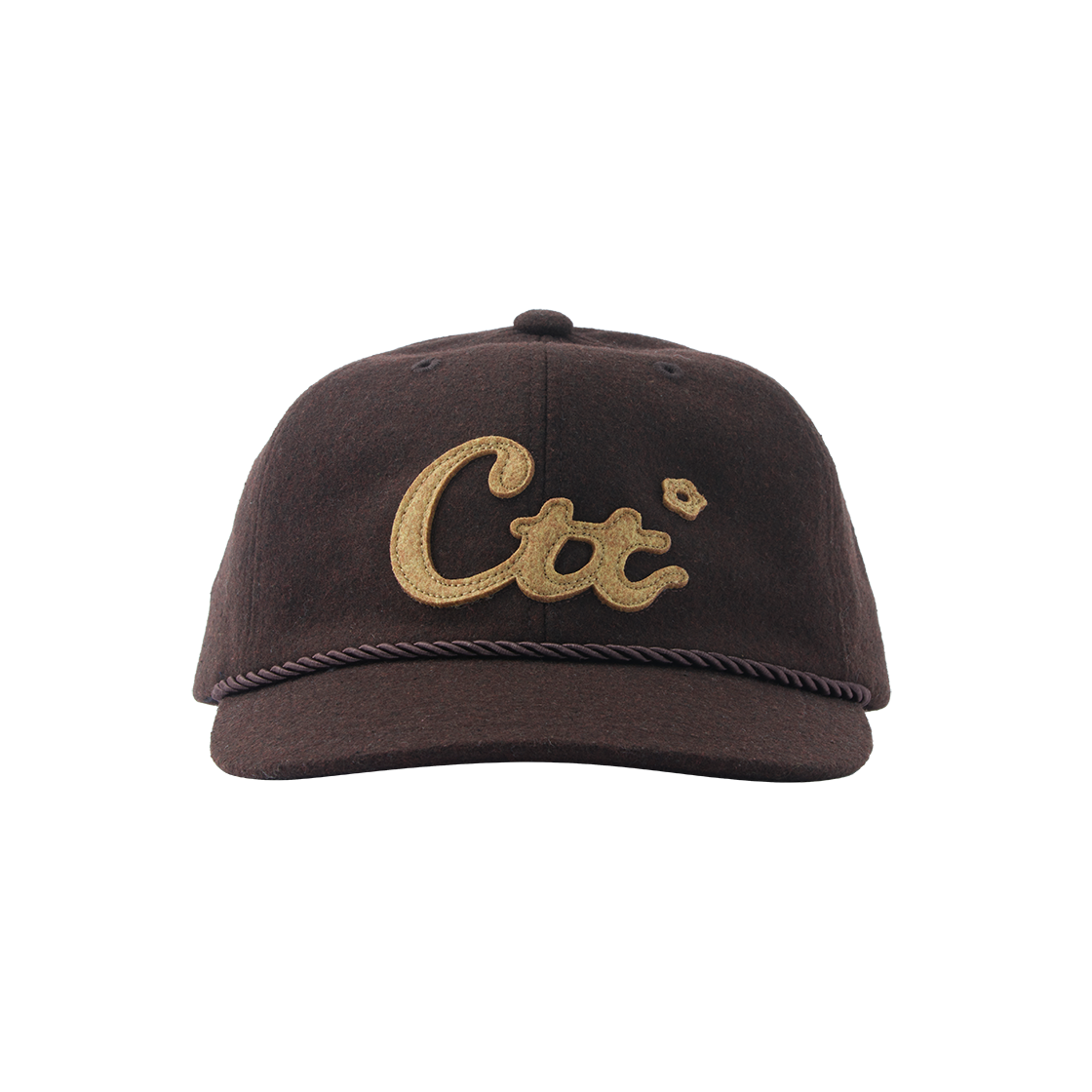 CT-JN03-RC01(BR) COTTE CTT Melton Wool Rope Cap Brown