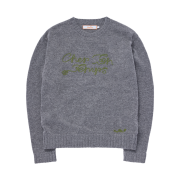 COTTE CTT Lettering Knit Gray