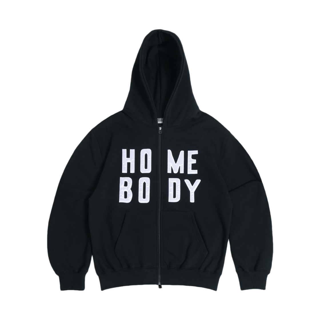 퍼츠 홈 바디 후드 집업 블랙(POTS Home Body Hood Zip Up Black)