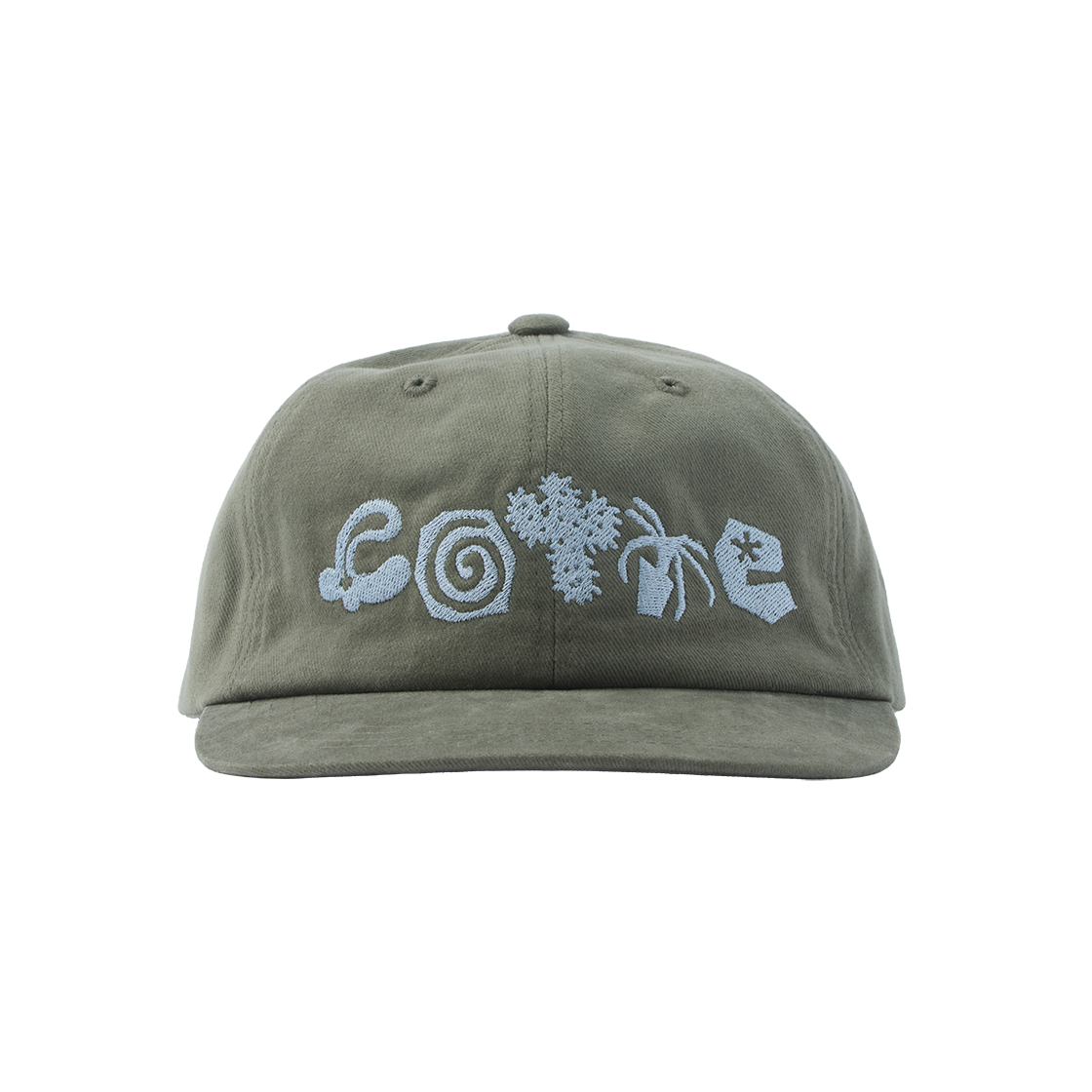 CT-JN03-PC01(KH) COTTE Doodle Garden 6Panel Cap Khaki