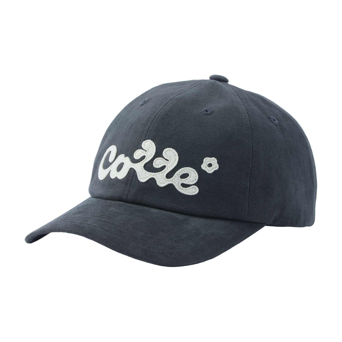 꼬떼 3rd 저니 아플리케 볼캡 차콜(COTTE 3rd Journey Applique Ball Cap Charcoal)