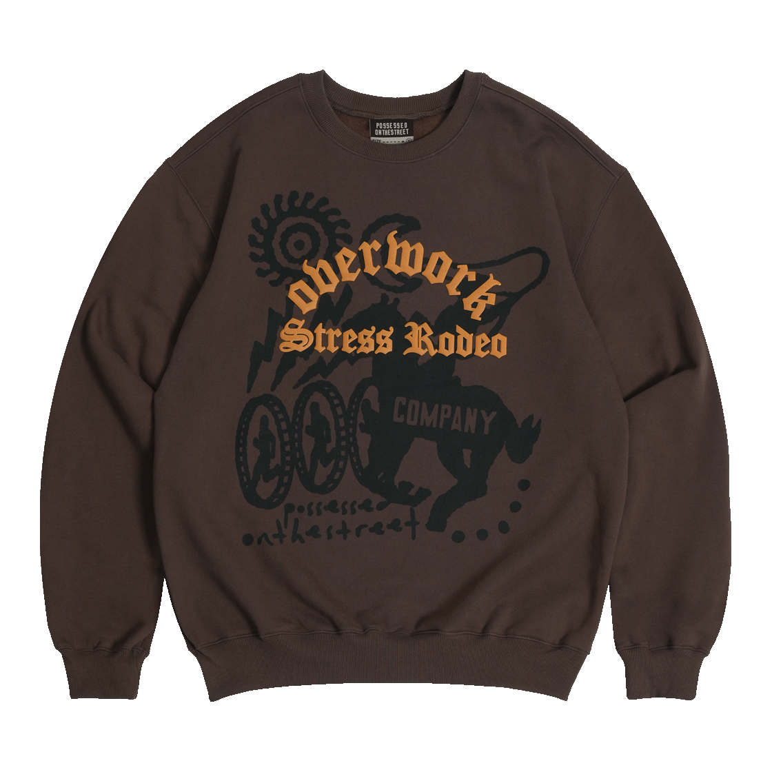 PS25FWSS01BR POTS Rodeo Sweatshirt Brown