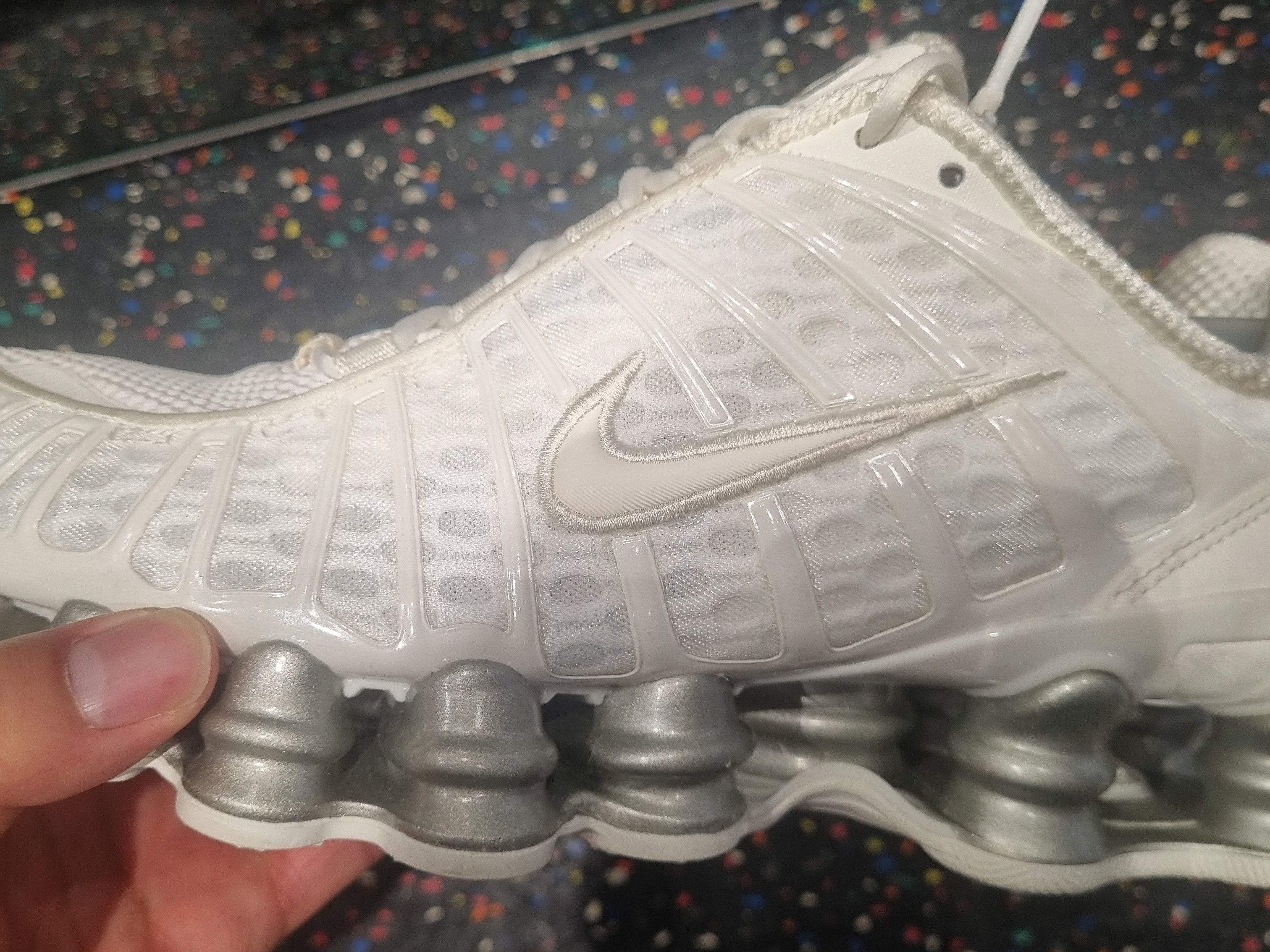 (W) Nike Shox TL Sail 착용 스타일