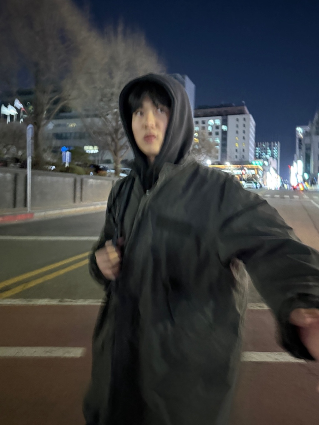 Stussy x Denim Tears Graphic Hoodie Black 착용 스타일