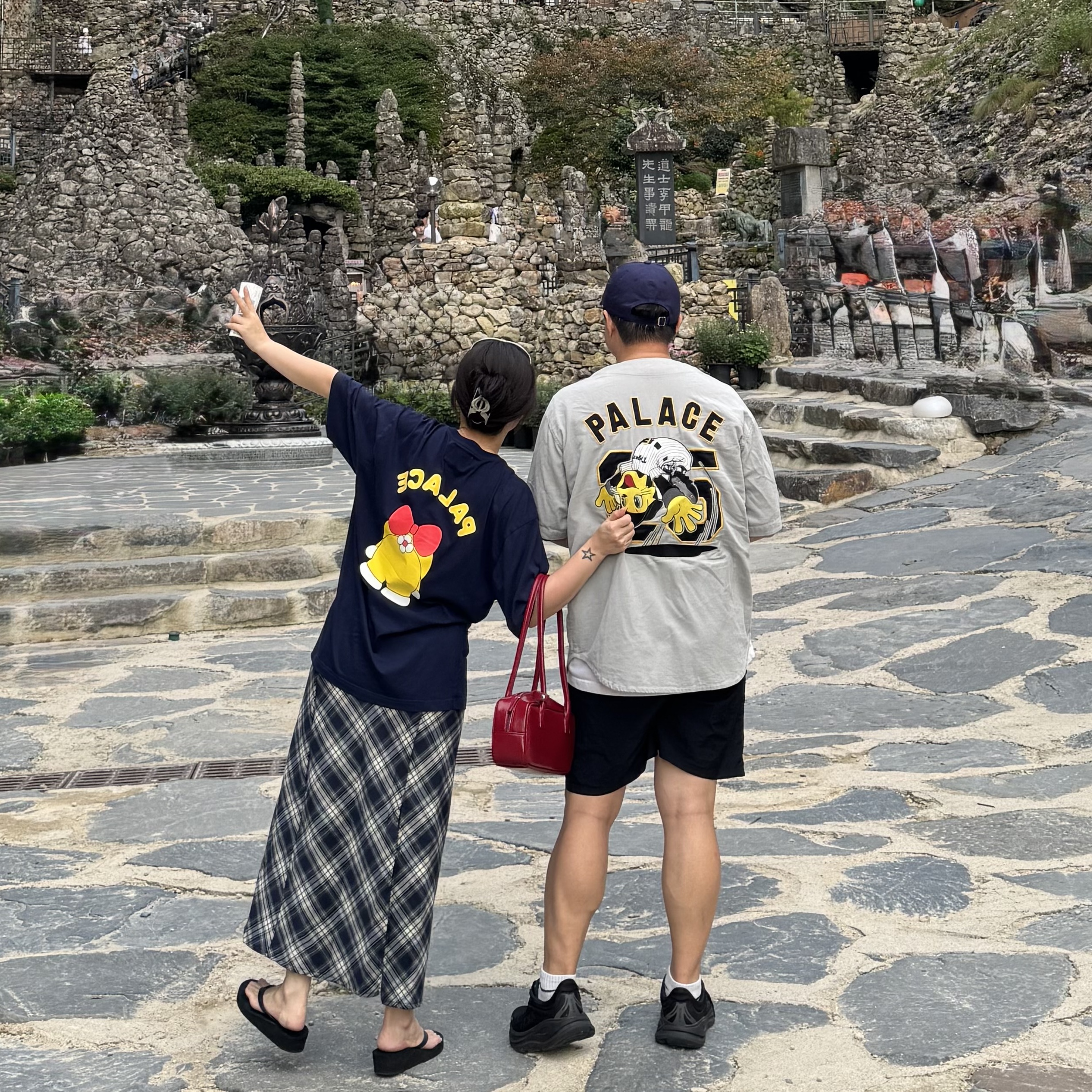 Palace Hanshin Tigers Jersey Stone - 25SS, Danton Twill Cotton 6-Panel Cap Navy 착용 스타일