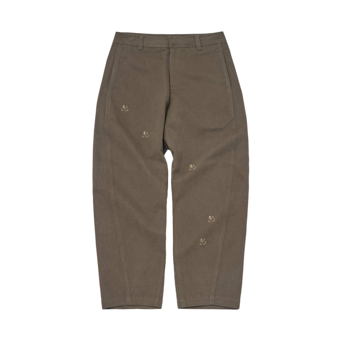 꼬떼 타이니 블라섬 배럴 레그 팬츠 브라운(COTTE Tiny Blossom Barrel Leg Pants Brown)