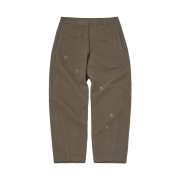 COTTE Tiny Blossom Barrel Leg Pants Brown