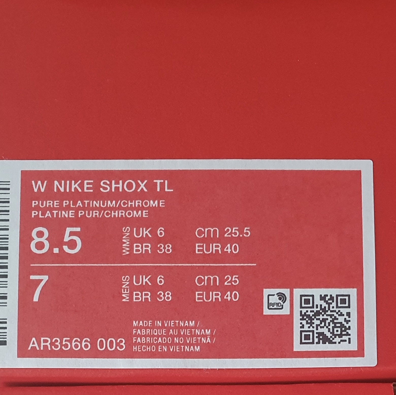 (W) Nike Shox TL Pure Platinum and Metallic Silver 착용 스타일