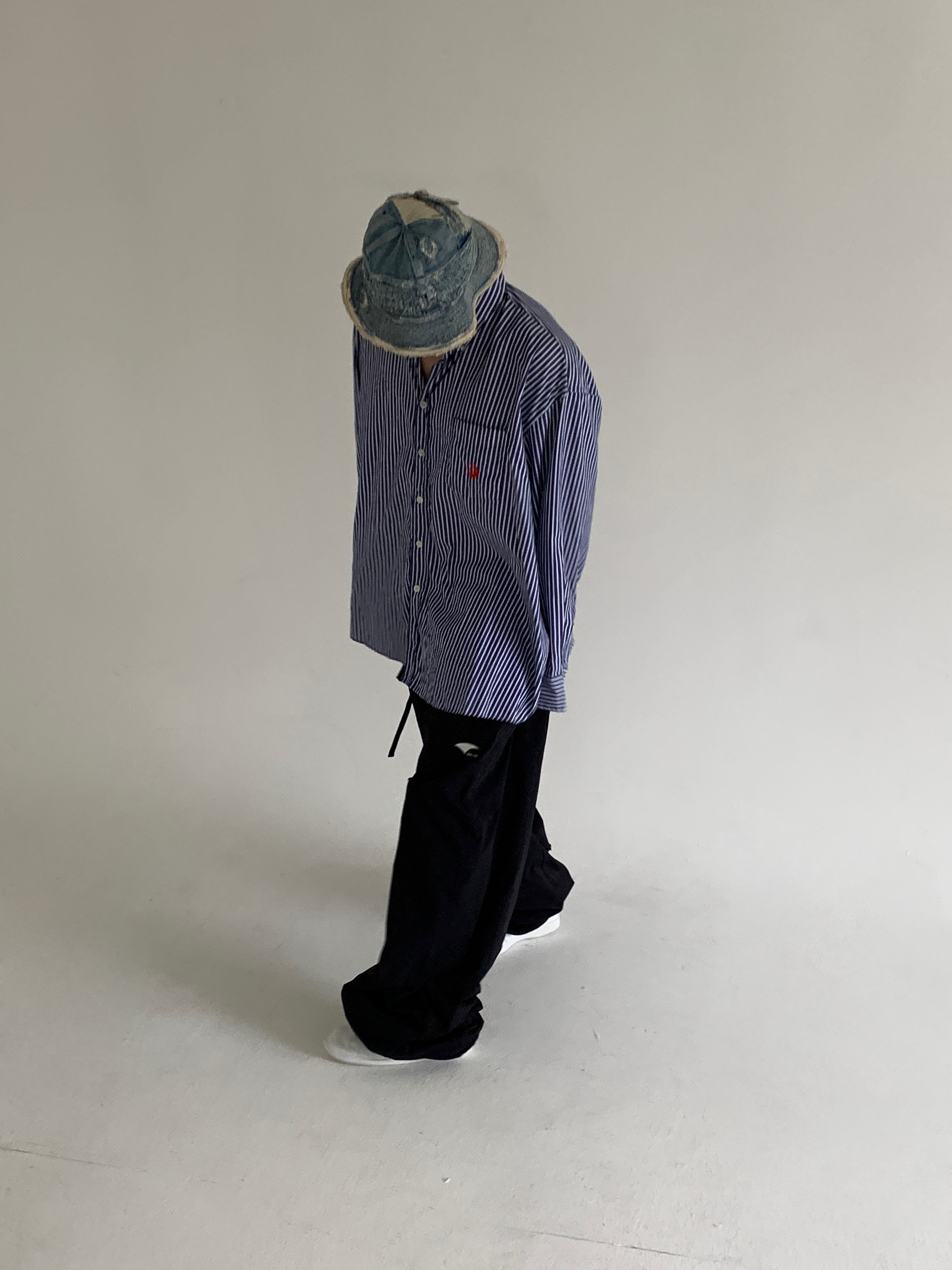 Balenciaga x Adidas Stan Smith Core White Green, Kapital 11.5 oz. Denim The Old Man And The Sea Hat Indigo 착용 스타일 - 4