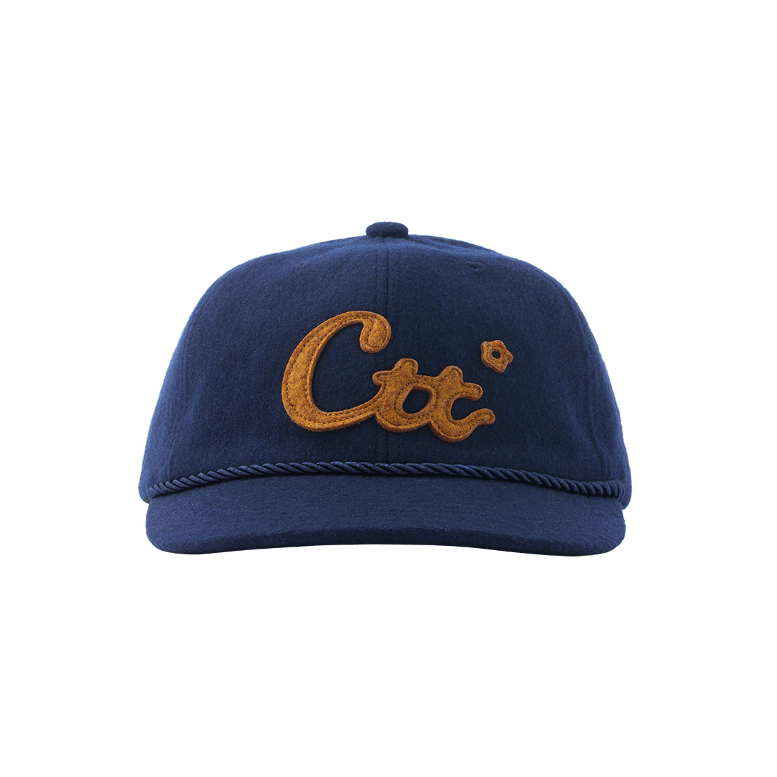꼬떼 CTT 멜톤 울 로프캡 딥블루(COTTE CTT Melton Wool Rope Cap Deep Blue)