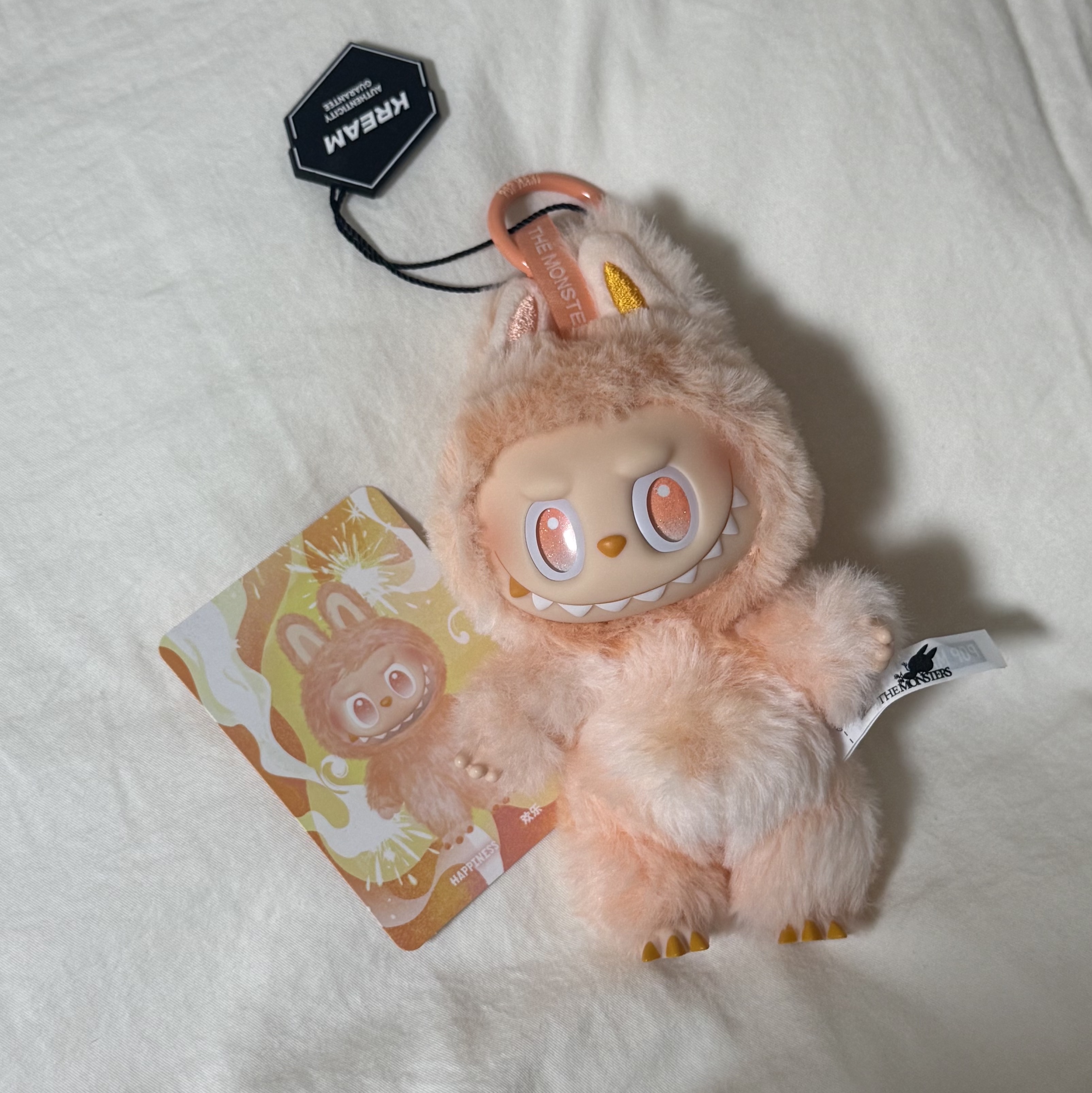 Pop Mart Labubu The Monsters Highlight Series Happiness Keyring (Opened Case) 착용 스타일 - 2