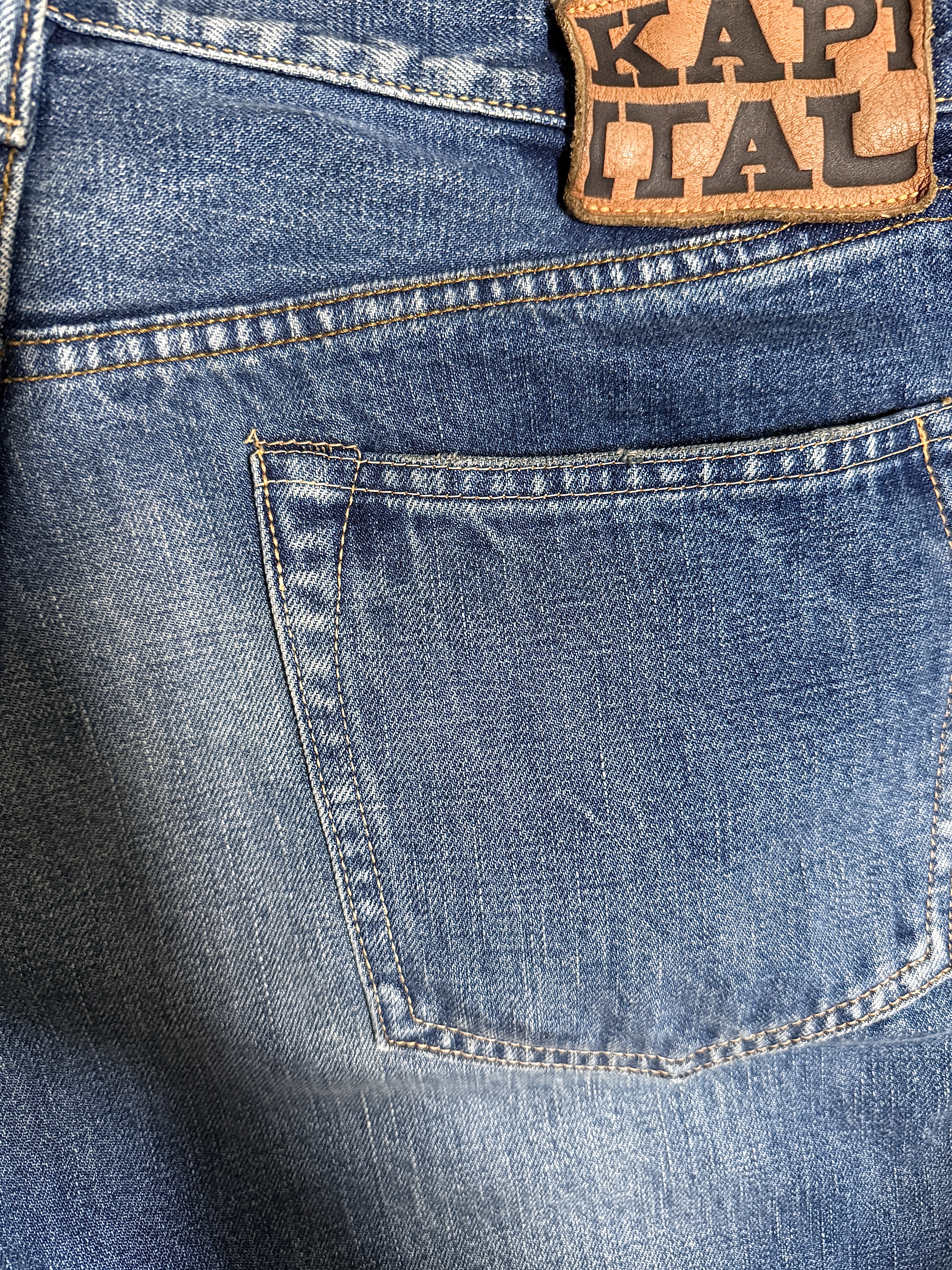 Kapital 14 oz. Denim TH Straight Indigo Medium, Timberland Premium 6 inch Waterproof Boot Wheat Nubuck - Wide 착용 스타일 - 2