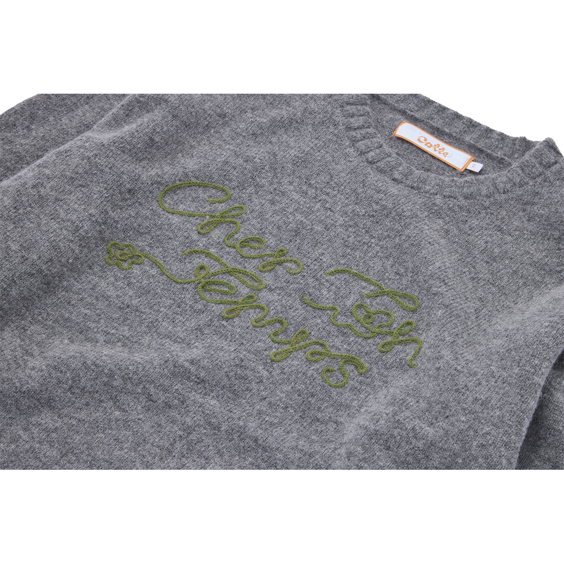 꼬떼 CTT 레터링 니트 그레이(COTTE CTT Lettering Knit Gray) - 3