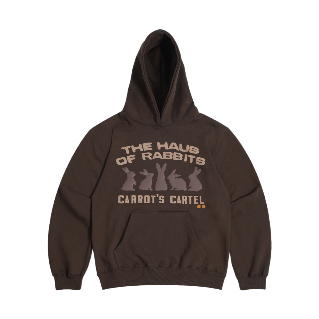 퍼츠 하우스 오브 래빗 후드 브라운(POTS Haus Of Rabbits Hoodie Brown)