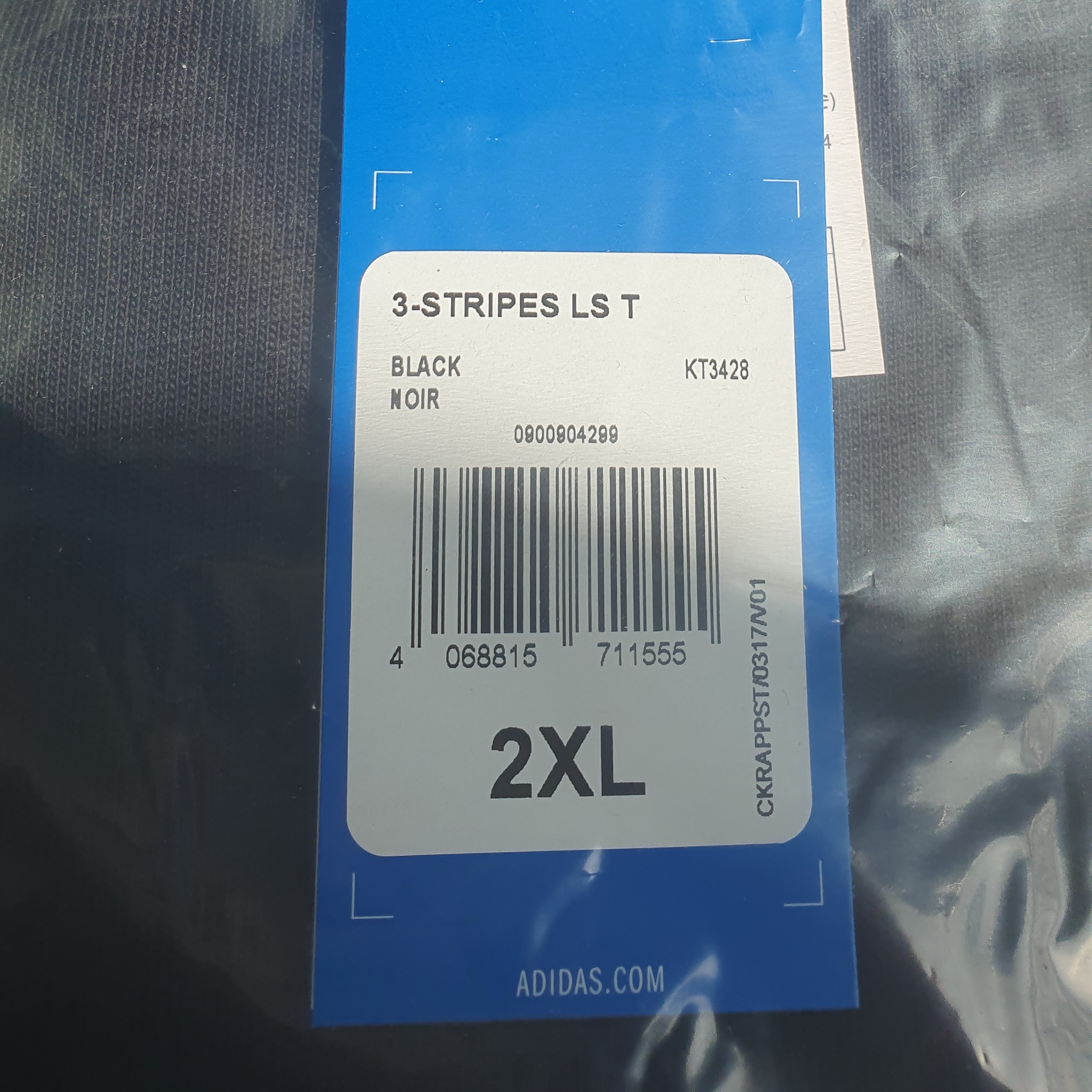 Adidas x Oasis Tour 3-Stripes Longsleeve T-Shirt Black - KR Sizing 착용 스타일