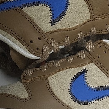 Nike x Size? Dunk Low Dark Driftwood Photo Blue 착용 스타일