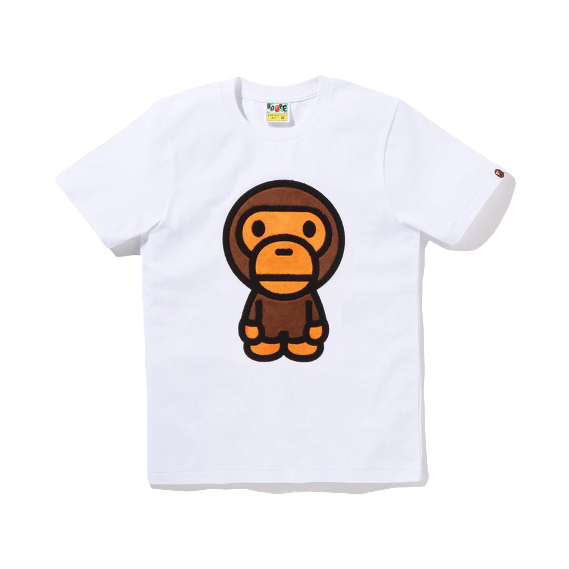 (W) 베이프 보아 빅 베이비 마일로 티셔츠 화이트((W) BAPE Boa Big Baby Milo T-Shirt White) - 1