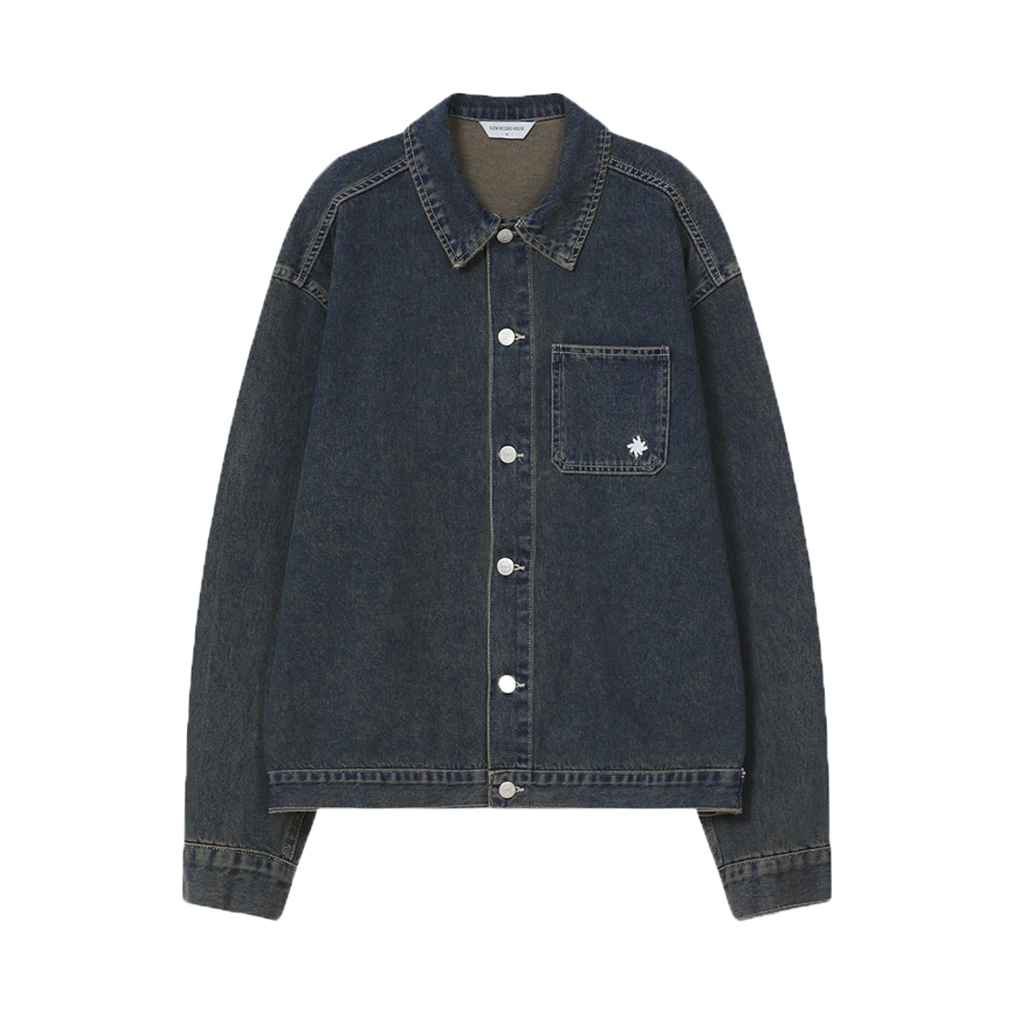 슬로우 레코드 하우스 빈티지 데님 트러커 자켓 블루(SLOW RECORD HOUSE Vintage Denim Trucker Jacket Blue)