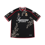 Supreme Floral Soccer Jersey Black - 25FW