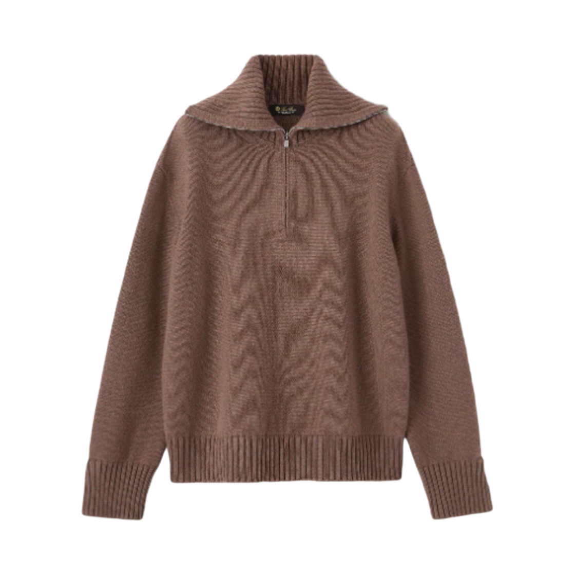 FAN3805-H10V (W) Loro Piana Baby Cashmere Parksville Pullover Chia Seeds Melange