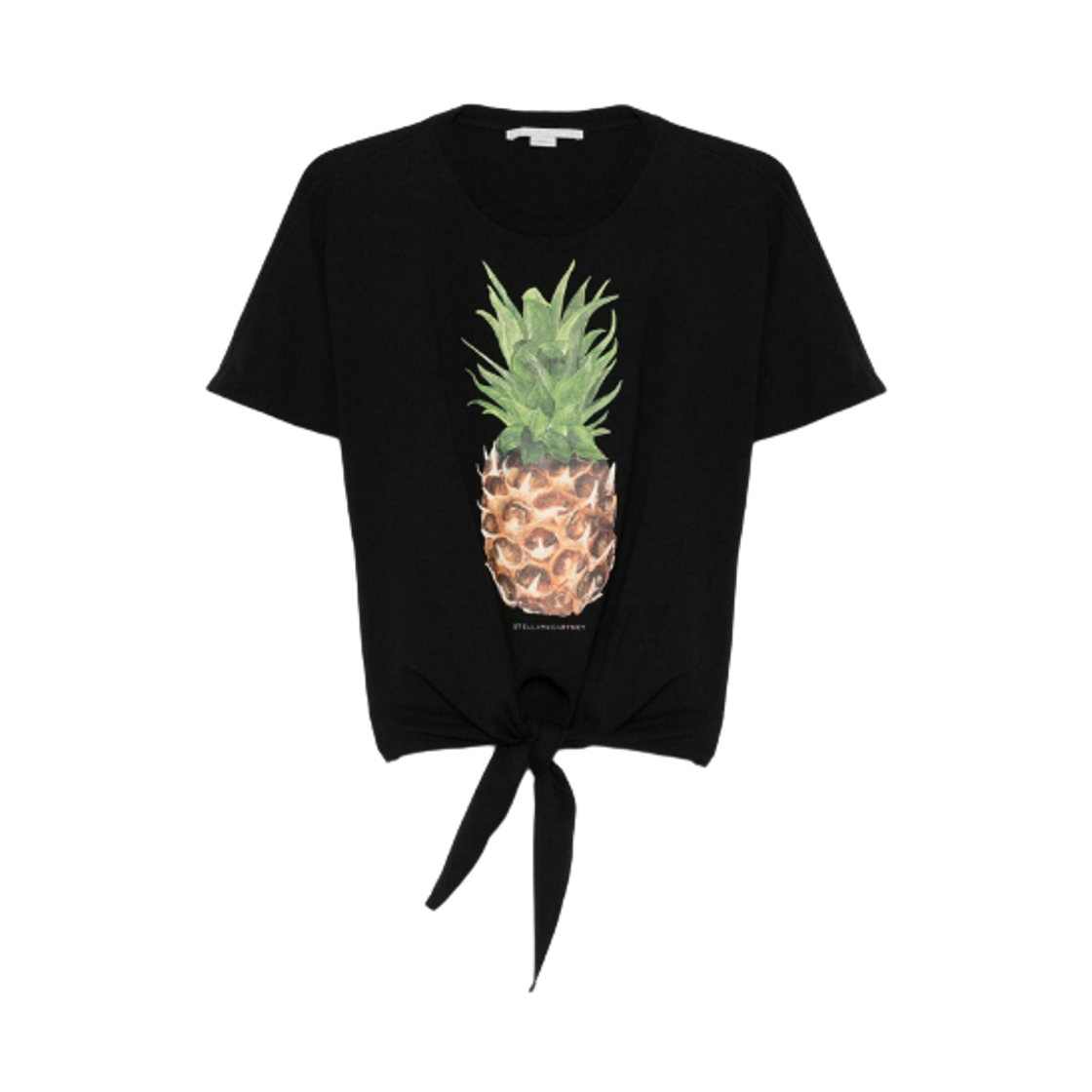 6J03543SPZ771000 (W) Stella McCartney Pineapple T-Shirt Black