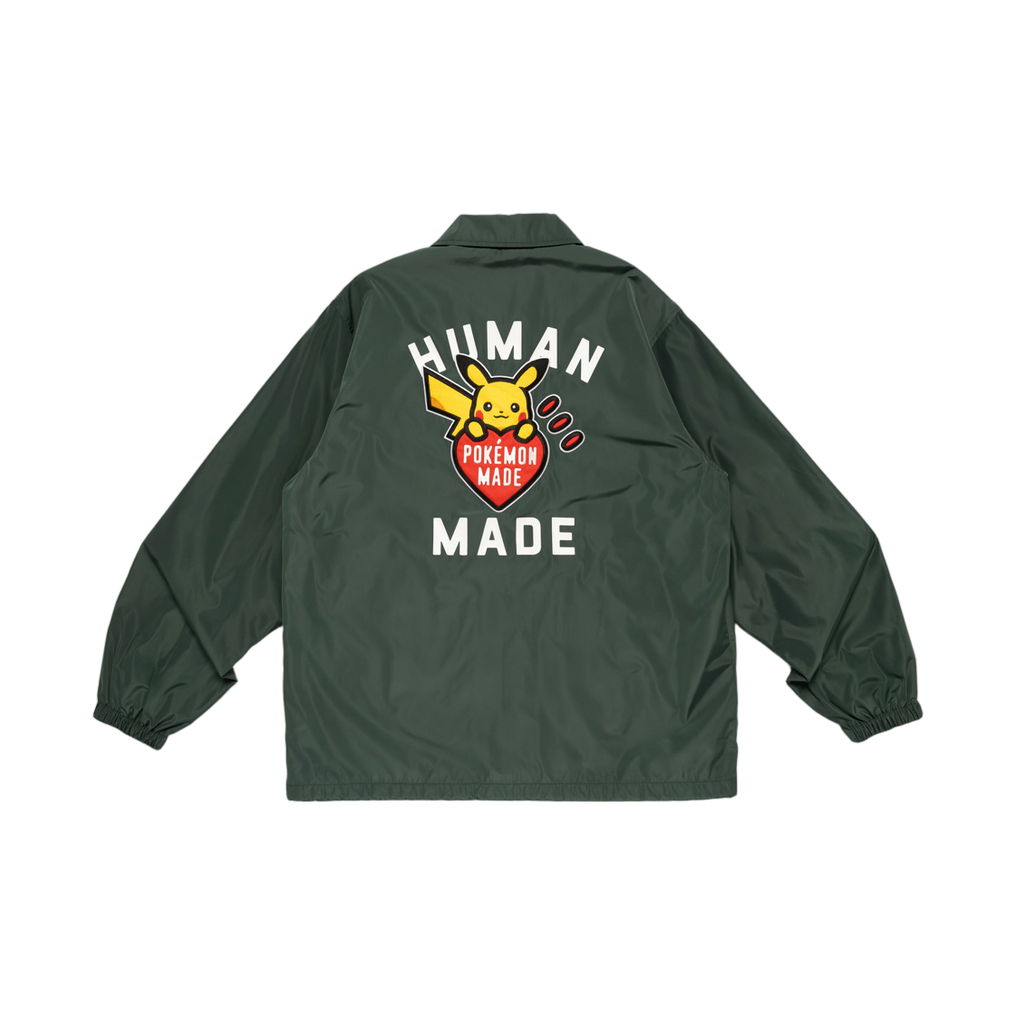 XX30JK005 Human Made x Pokemon Made Coach Jacket Green