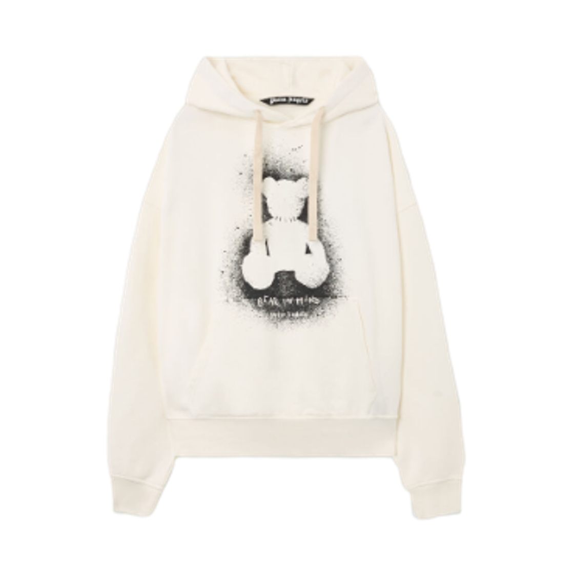 팜 엔젤스 스프레이 베어 후드 오프 화이트 블랙(Palm Angels Spray Bear Hoodie Off White Black)