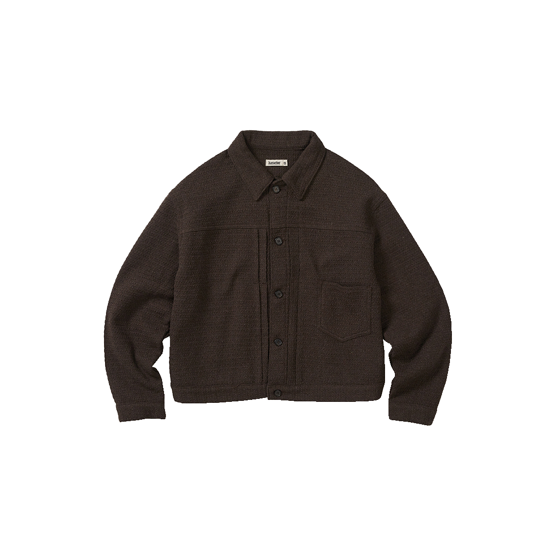 카락터 위브 트러커 자켓 브라운(Karactor Weave Trucker Jacket Brown)