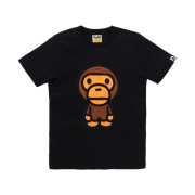 (W) BAPE Boa Big Baby Milo T-Shirt Black