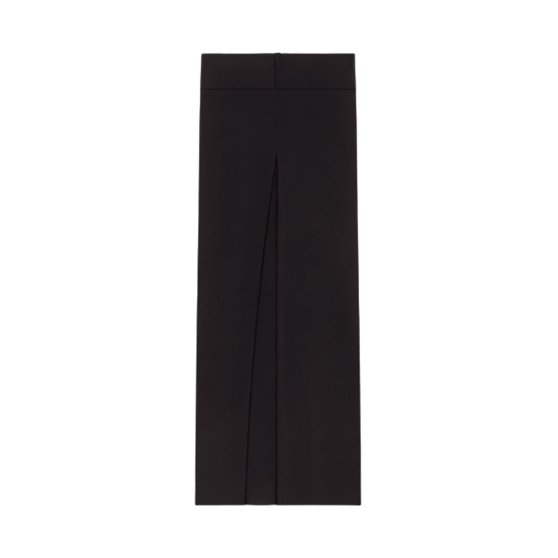 (W) 꾸레쥬 와이드 레그 비스코스 트라우저 블랙((W) Courreges Wide Leg Viscose Trousers Black)