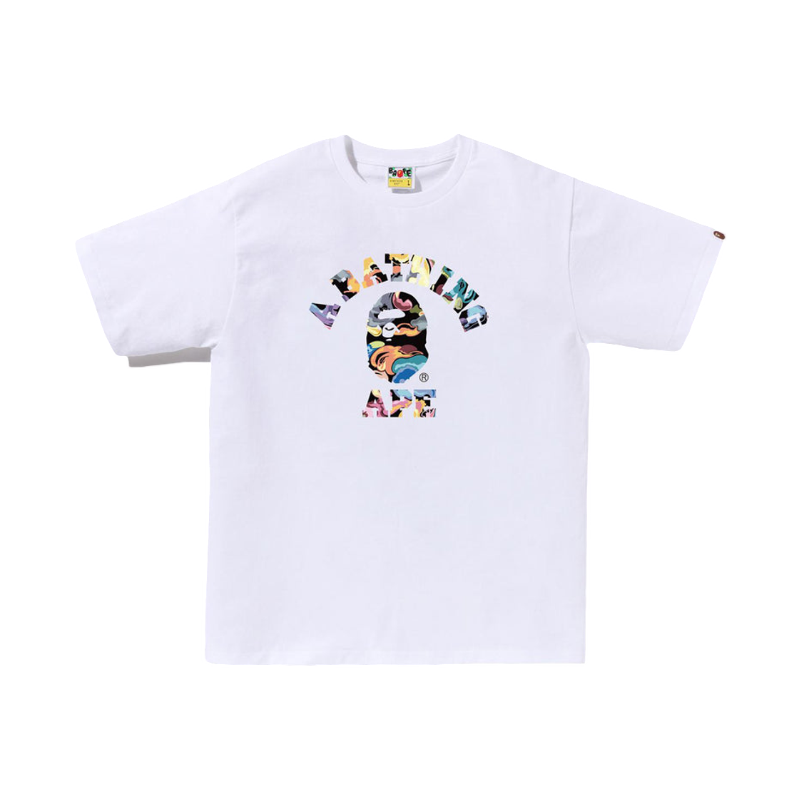 - BAPE Art Camo College T-Shirt White