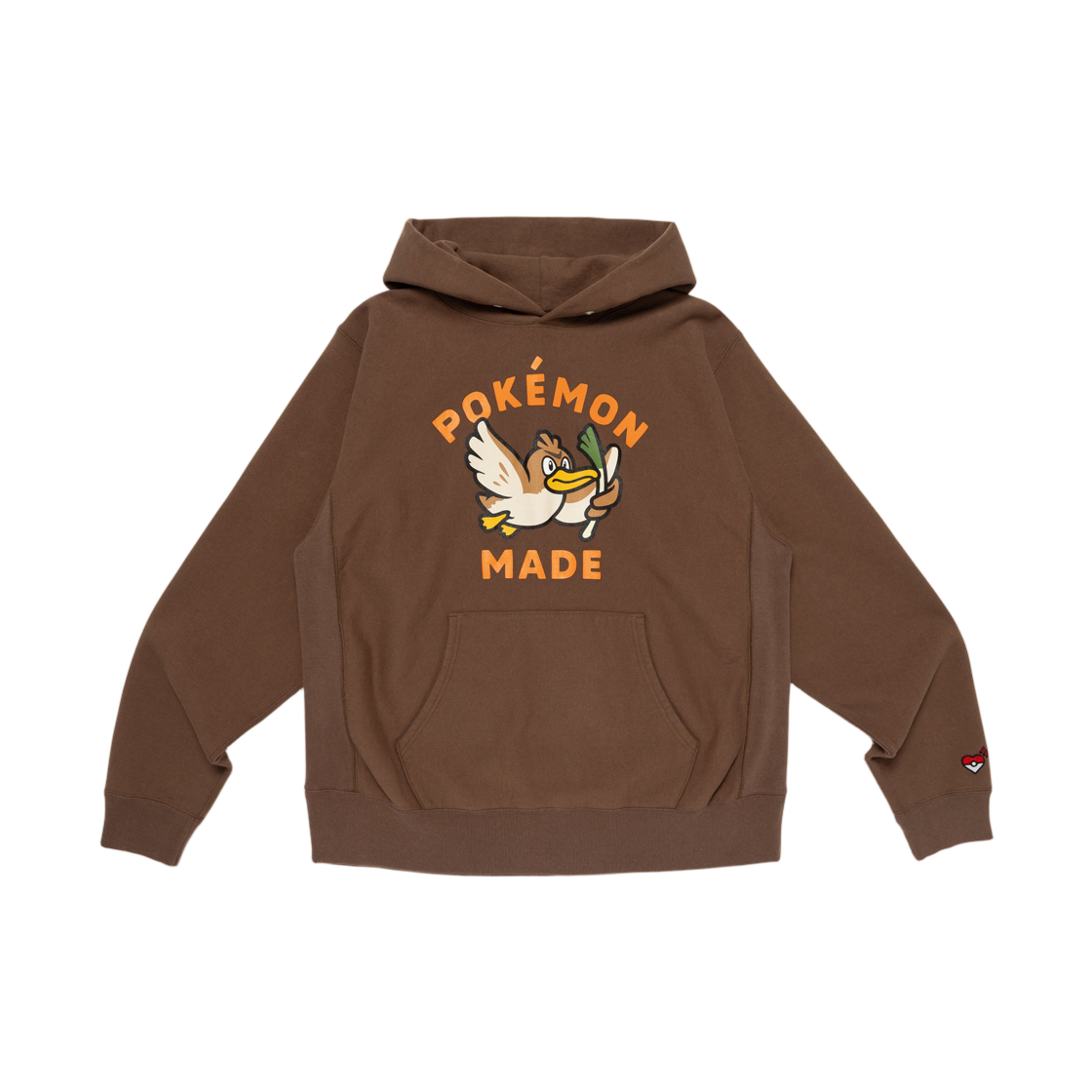 휴먼 메이드 x 포켓몬 메이드 헤비웨이트 후드 브라운(Human Made x Pokemon Made Heavyweight Hoodie Brown)