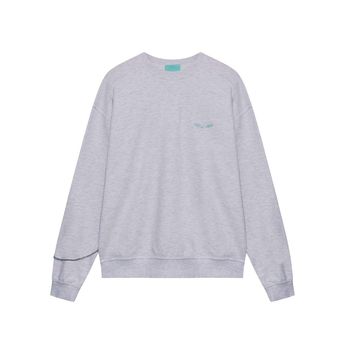 디스이즈파인 릴렉스드 시그니처 스웻셔츠 그레이(THIS IS FINE Relaxed Signature Sweatshirt Gray)