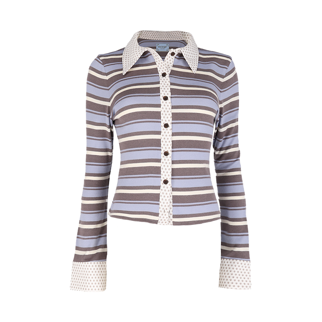 혼쿄 포 프린트 니트 셔츠(Honkyo Paw Print Knit Shirt)