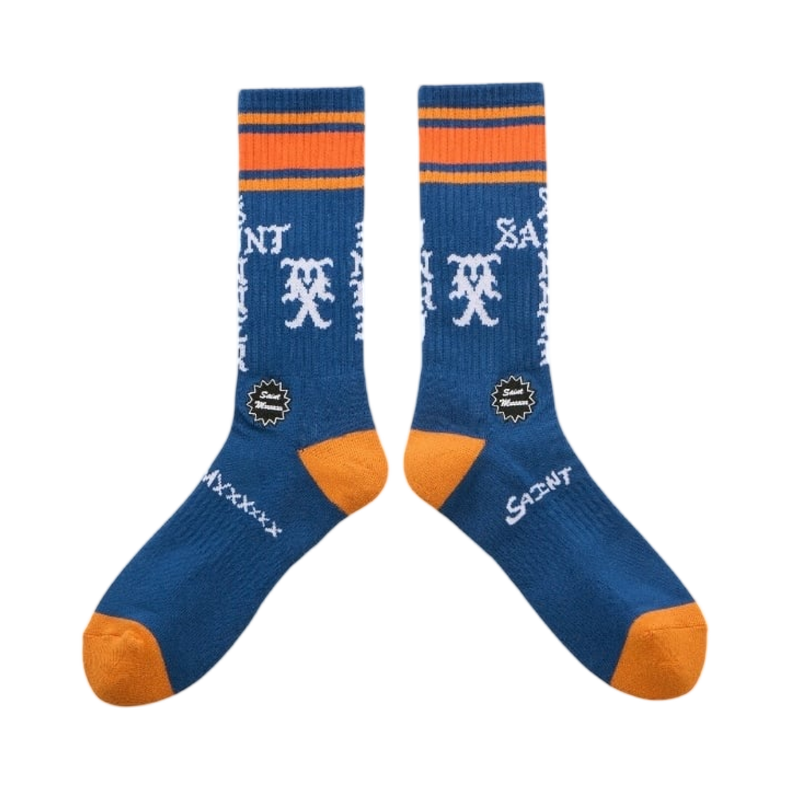 HR1-0000-116 Saint Mxxxxxx Sinner Socks Blue Orange White - 25AW